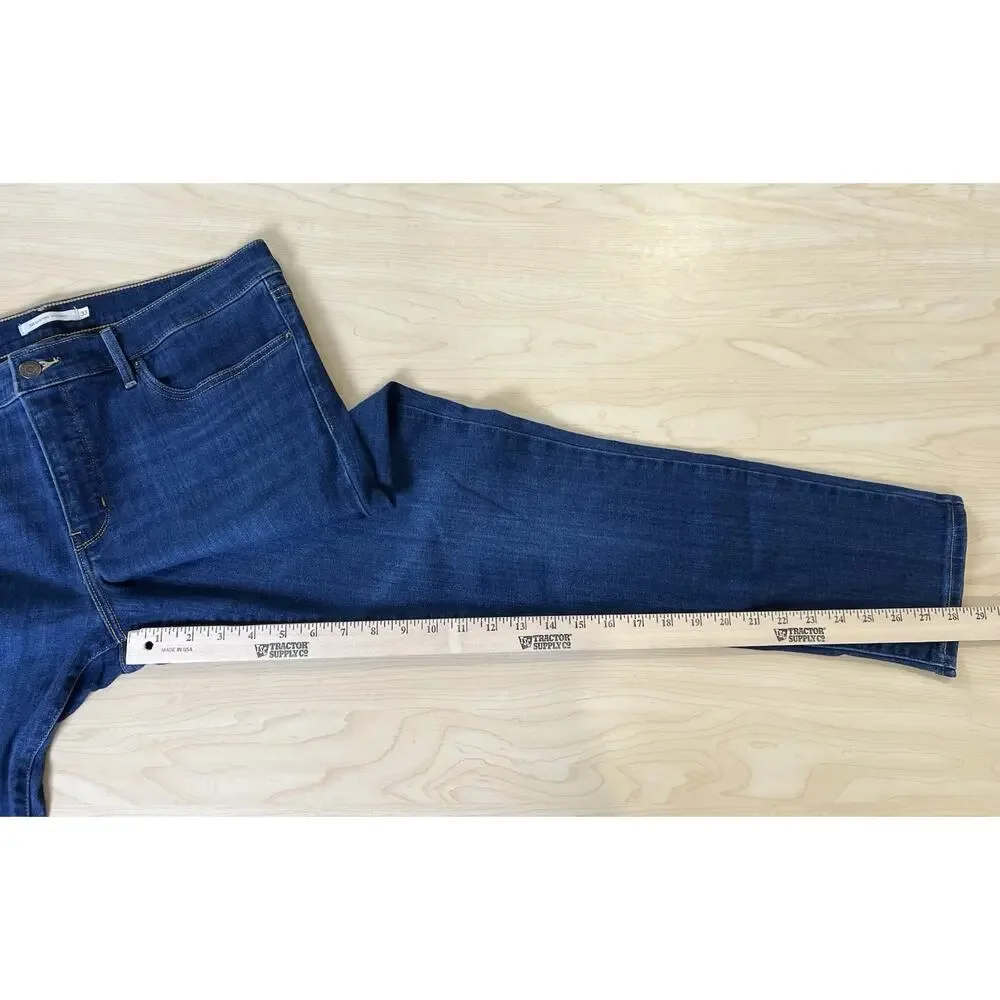 Levi's 311 Shaping Skinny Jeans Women's 33 Medium Wash Blue Stretch Denim Pants